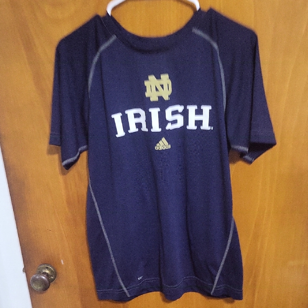 Adidas Notre Dame Shirt Tagged Large